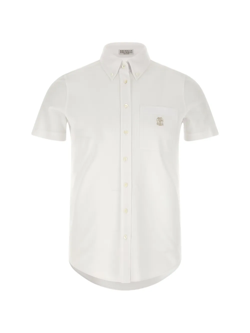 Brunello Cucinelli Camicia con ricamo - Bianco