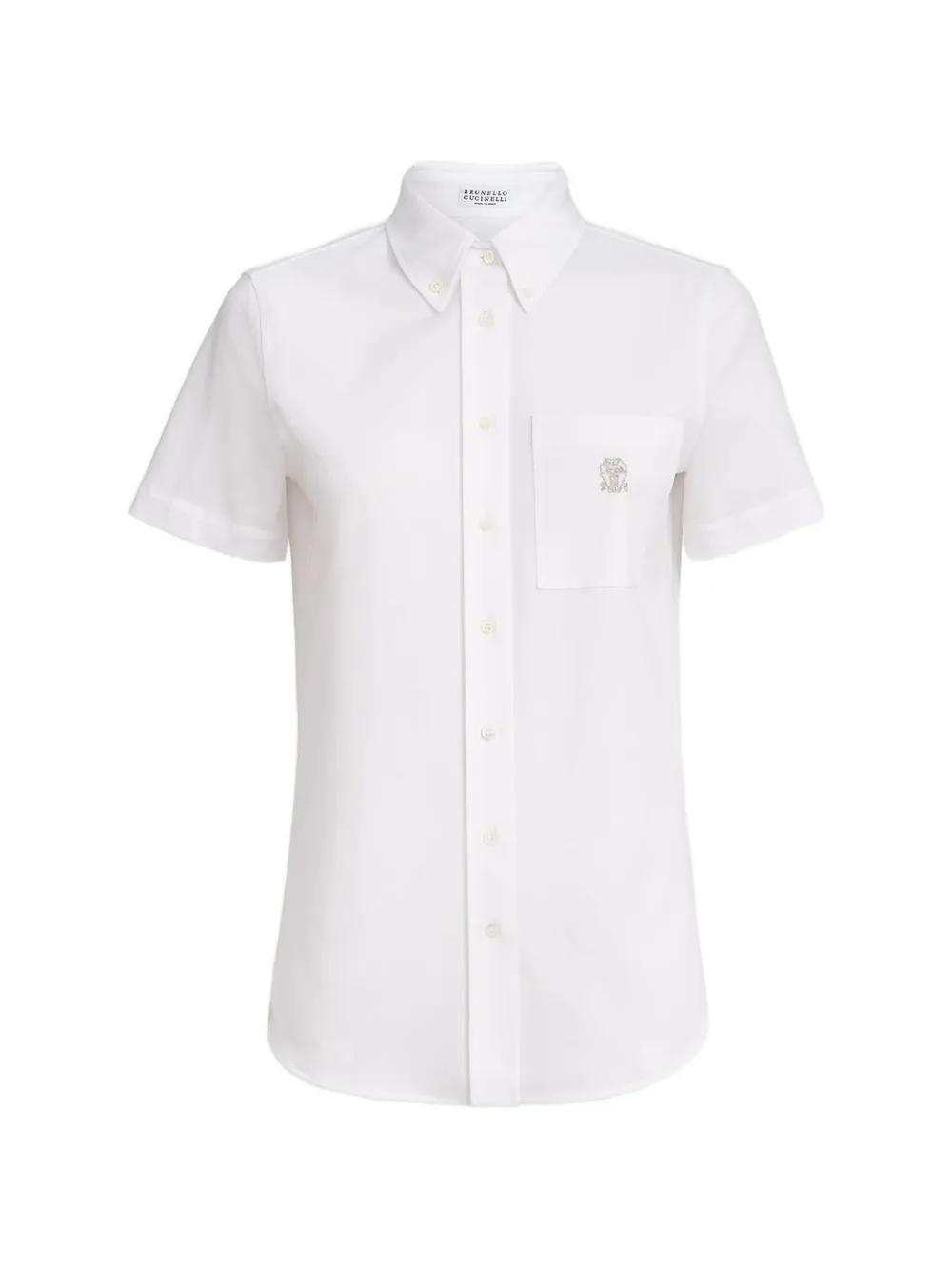 Brunello Cucinelli Camicia con ricamo - Bianco