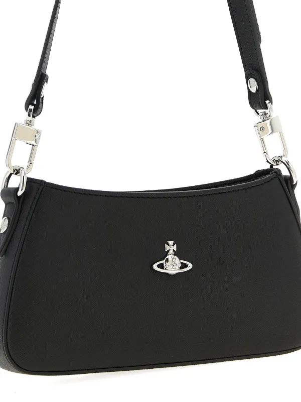 Vivienne Westwood Tasha logo-detail Shoulder Bag | Black | FARFETCH