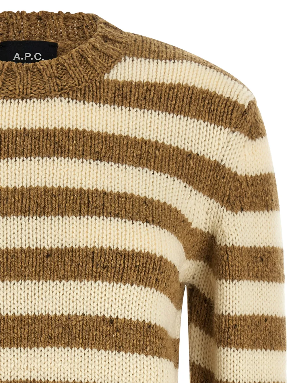  A.p.c. Jersey De Punto A Rayas - Marrón 