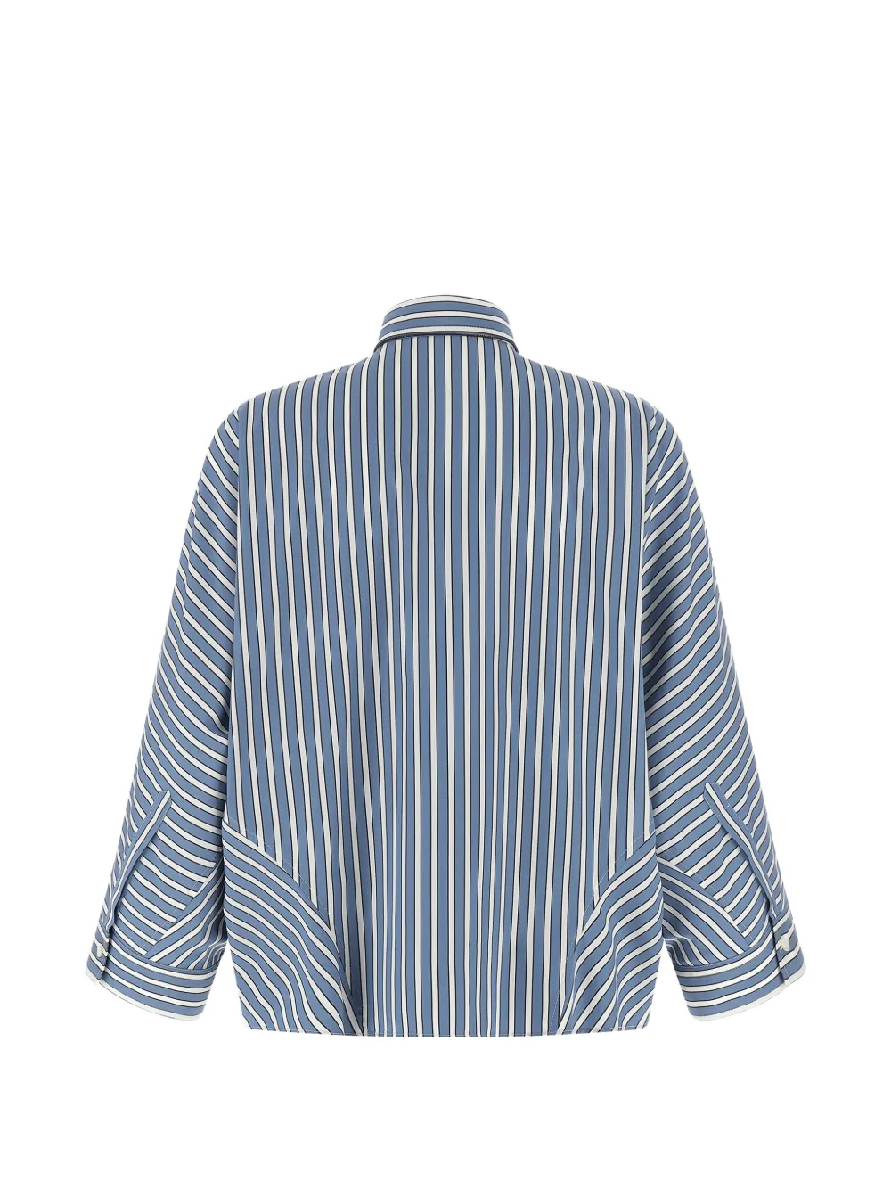 Brunello Cucinelli striped-pattern shirt - Blauw