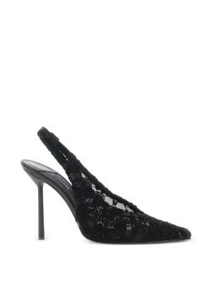 Manolo Blahnik スリングバック パンプス | ブラック | FARFETCH JP