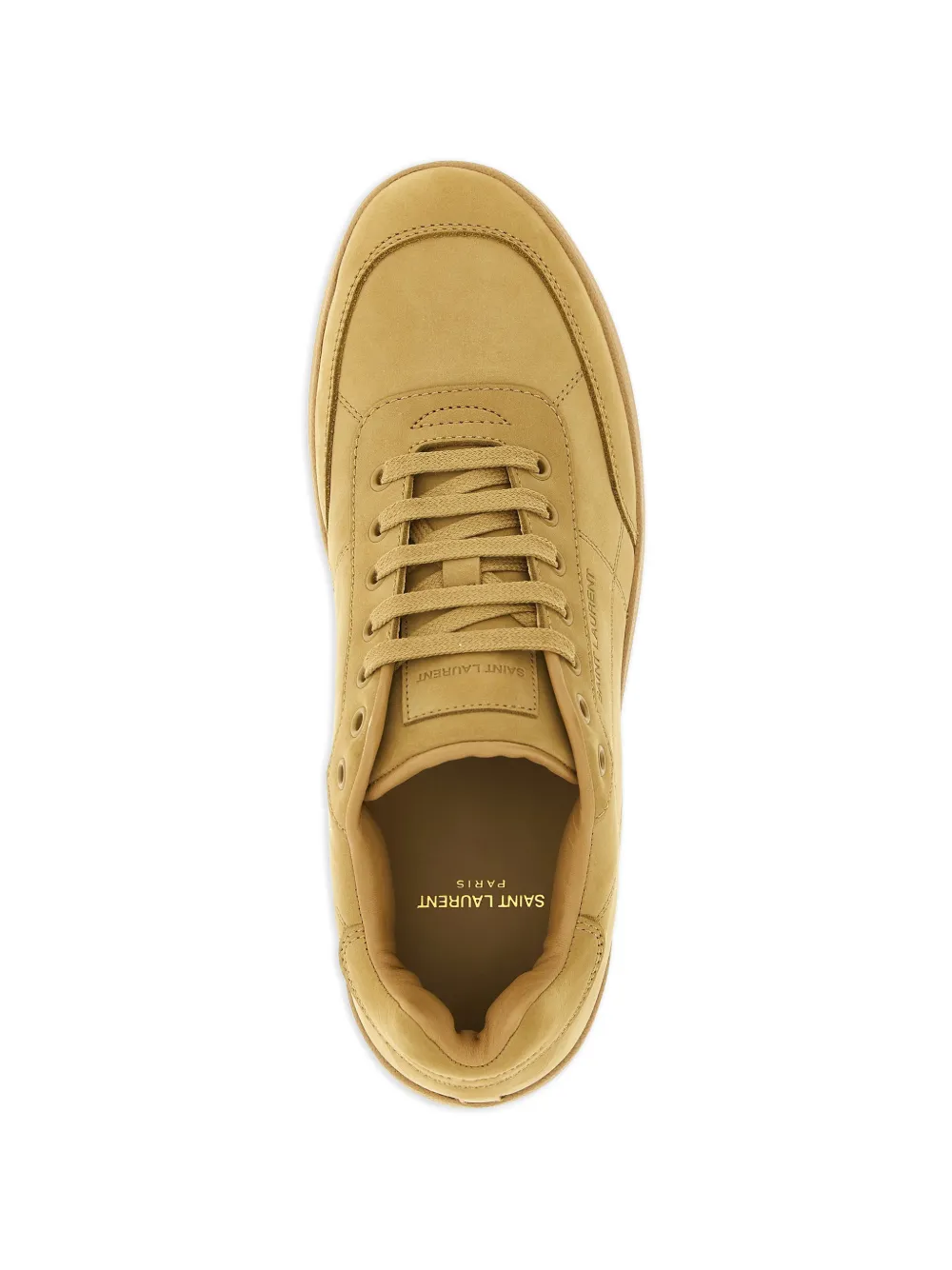 Saint Laurent Sneakers met logo-reliëf Beige