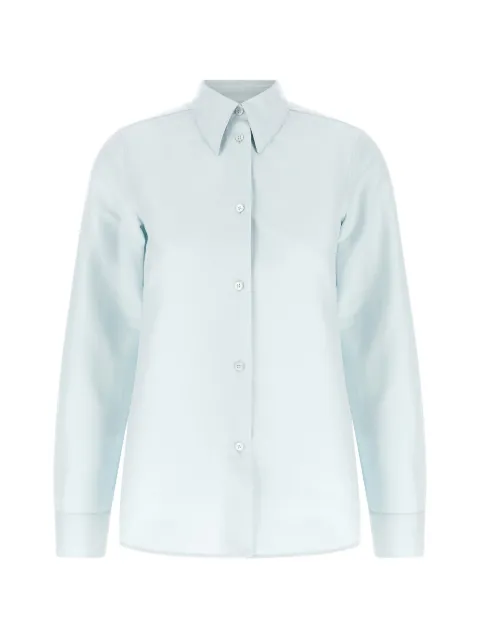 Jil Sander camisa con cuello de pico