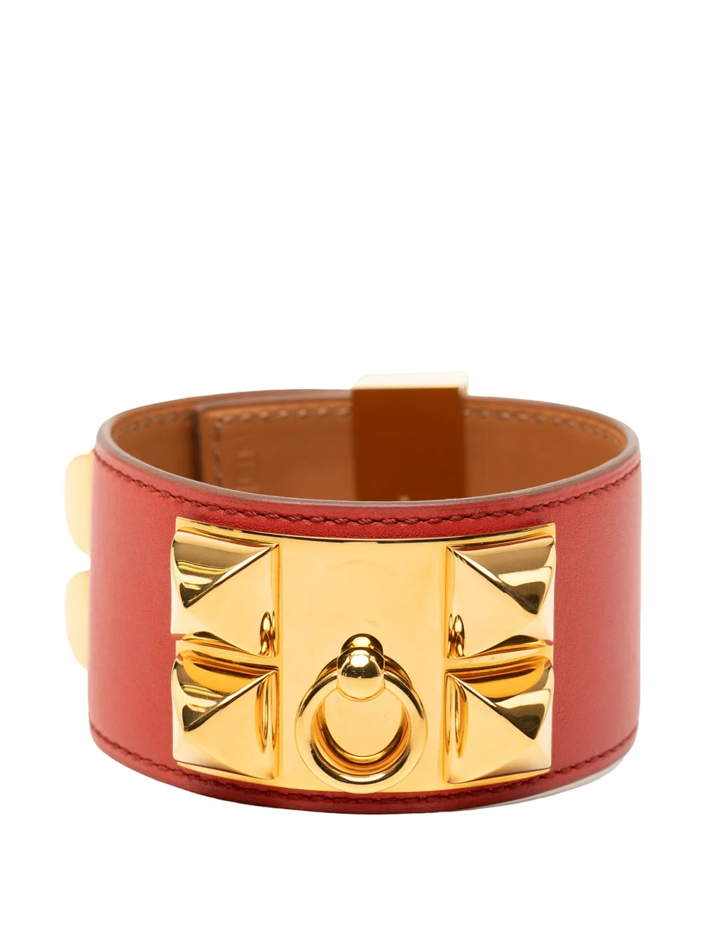 Hermès Pre-Owned 2014 Swift and Gold Plated Collier de Chien Bracelet costume bracelet - Oro