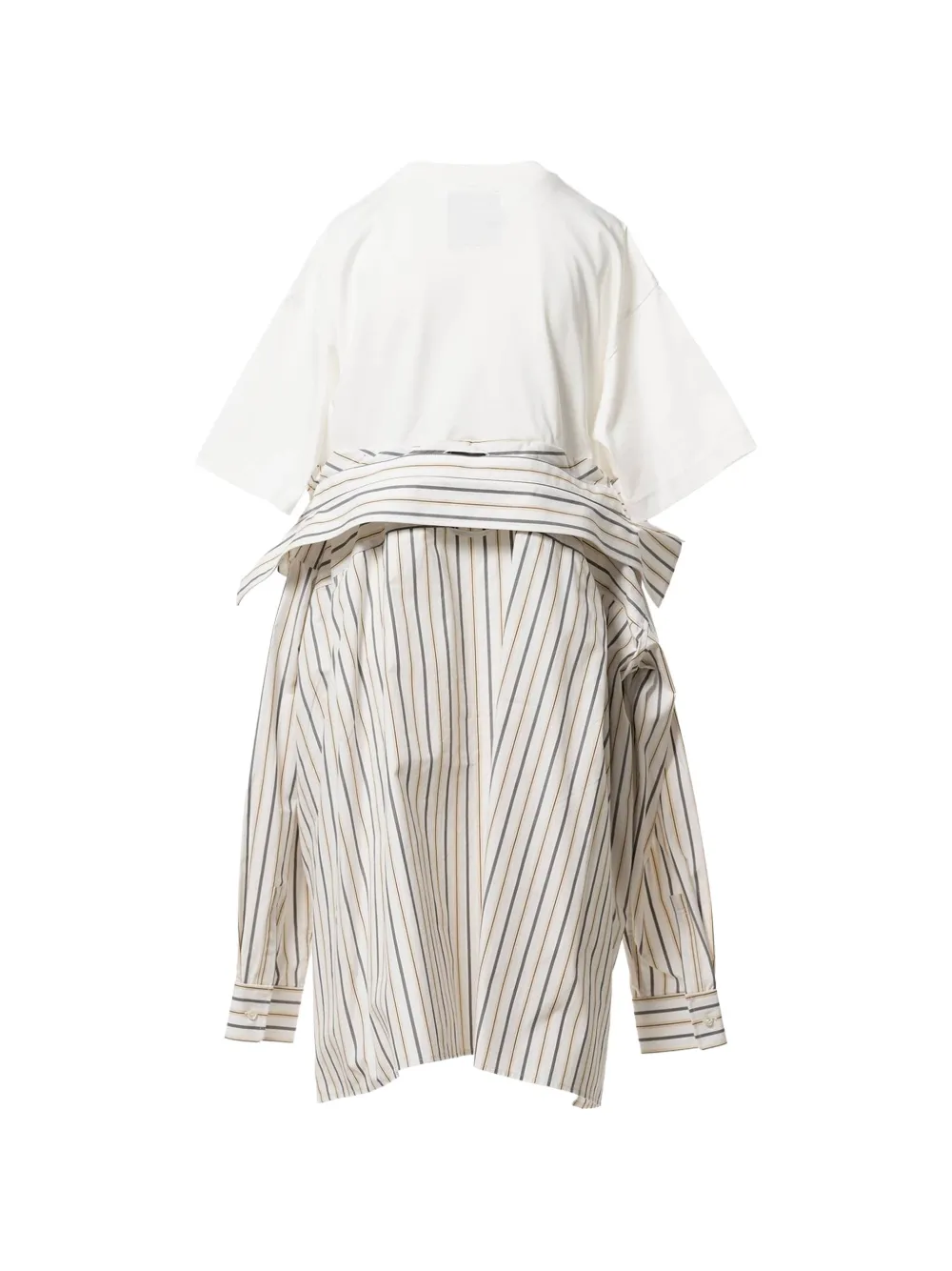 Maison MIHARA YASUHIRO Asymmetrisch gelaagd T-shirt Wit