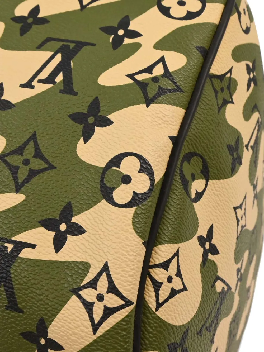Louis Vuitton Pre-Owned 2008 35 Speedy shopper met camouflageprint Groen