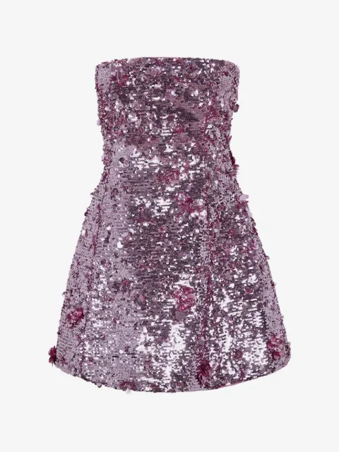 SIMKHAI  vestido corto Arta bordado con lentejuelas