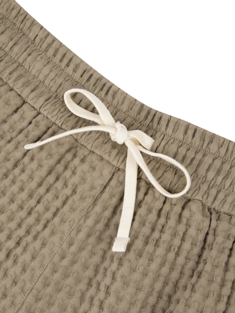  Maison Labiche Waffle-texture Deck Shorts - Neutrals 
