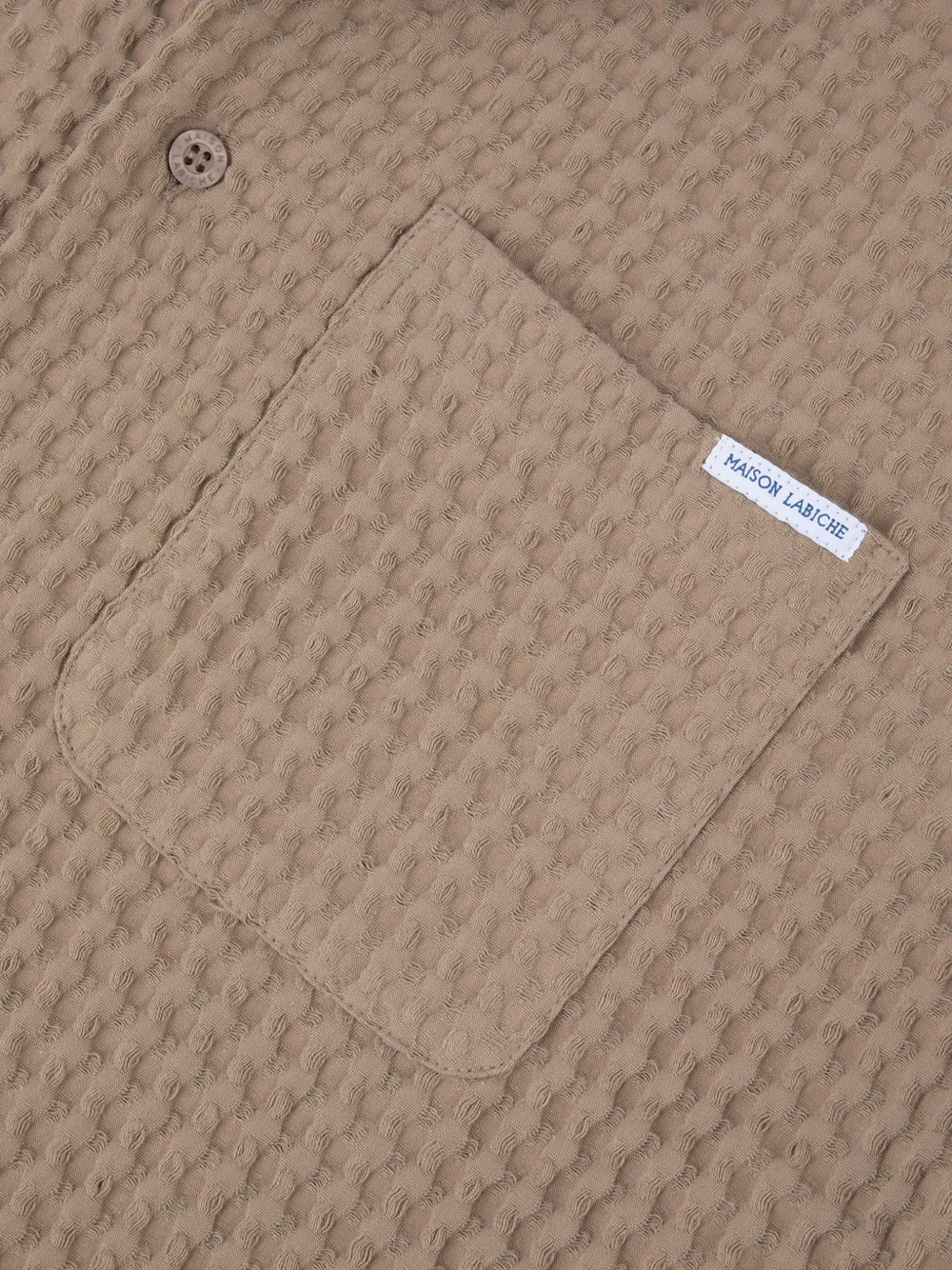  Maison Labiche Chest-pocket Short-sleeve Shirt - Neutrals 
