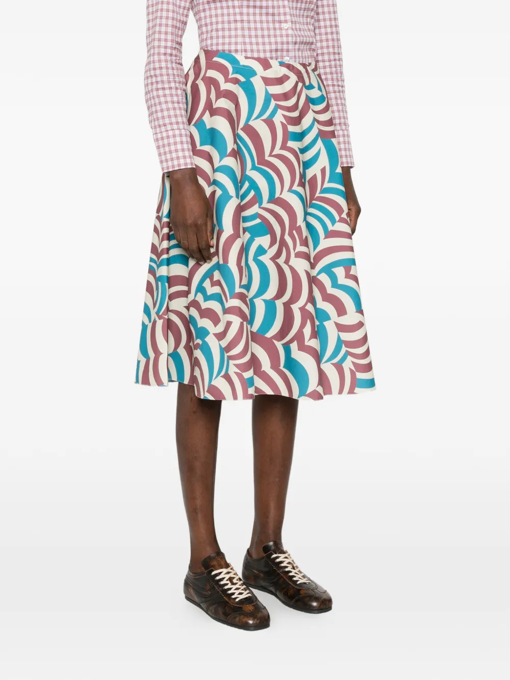  Marni Printed Midi Skirt - Neutrals 