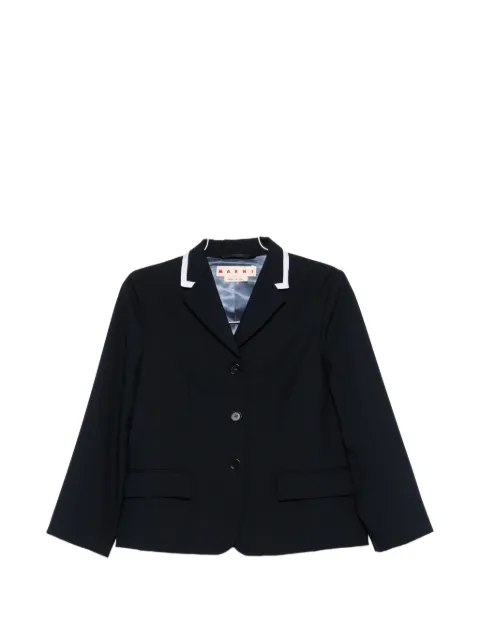 Marni Tropical contrast-trim blazer