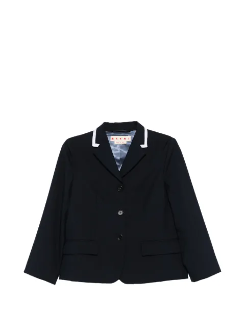 Marni Tropical contrast-trim blazer