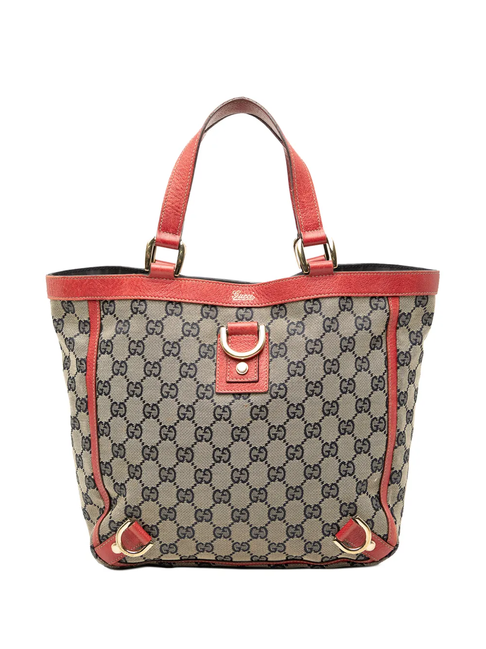 Gucci Pre-Owned Borsa tote Abbey in tela GG con anello a D 2000-2015 - Marrone