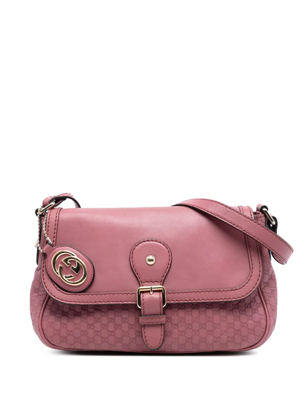Gucci Pre-Owned 2016-2025 Microguccissima Sukey crossbody bag - Rosa