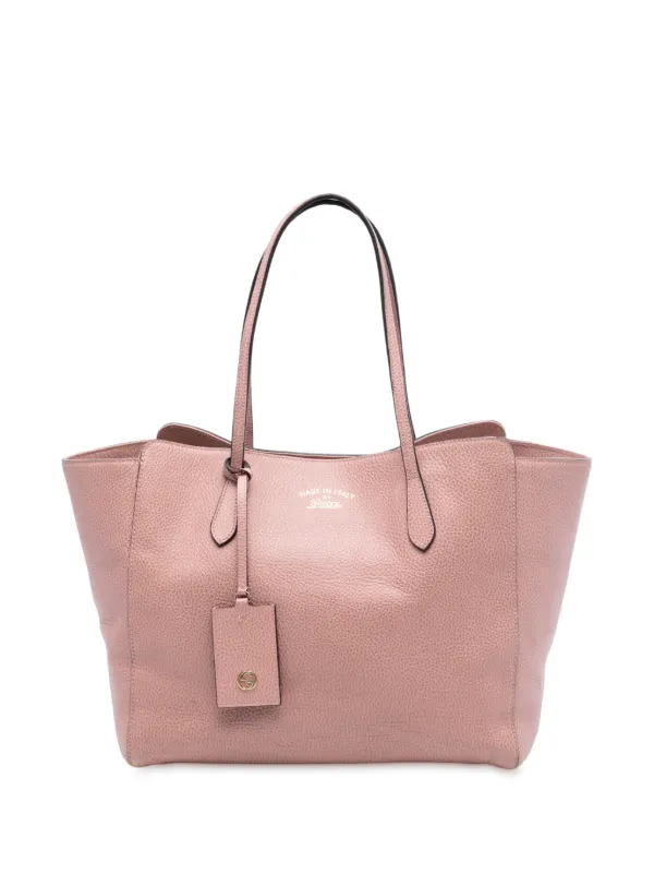 Gucci Pre-Owned 2016-2025 ミディアム レザー スウィング トート 