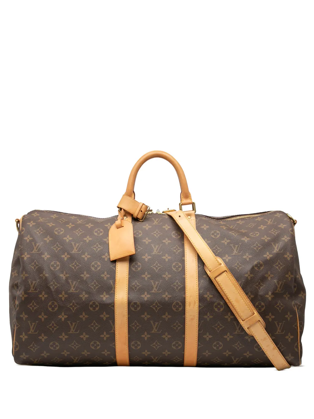 Louis Vuitton Pre-Owned 2000 Monogram Keepall Bandouliere 55 travel bag - Braun