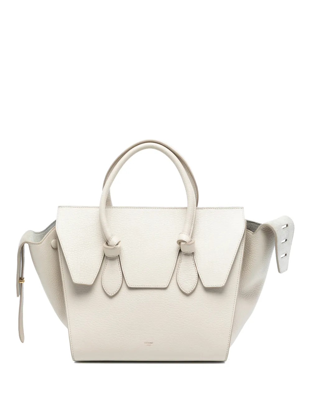 Celine Pre-Owned 2014 Medium Grained Calfskin Tie Knot tote bag - Bianco