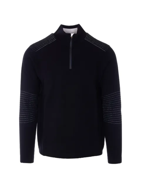 Moorer half-zip high-neck sweater