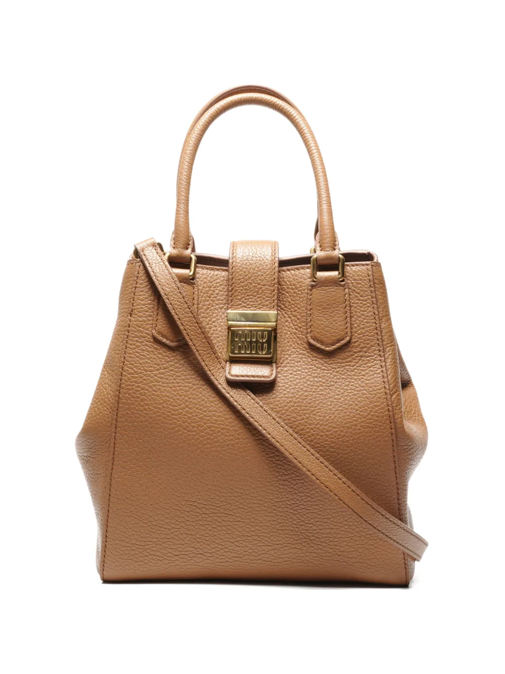 Miu Miu Pre-Owned 2015-2025 top handle bag - Marrone