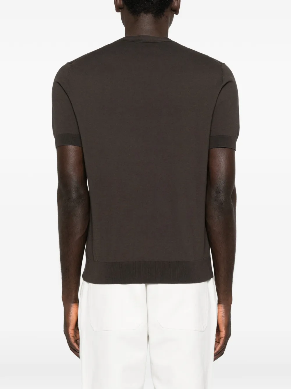 Paolo Pecora T-shirt met korte mouwen Bruin