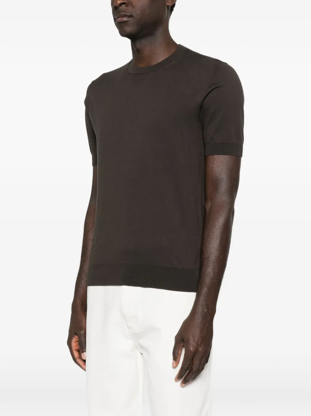 Paolo Pecora T-shirt met korte mouwen Bruin