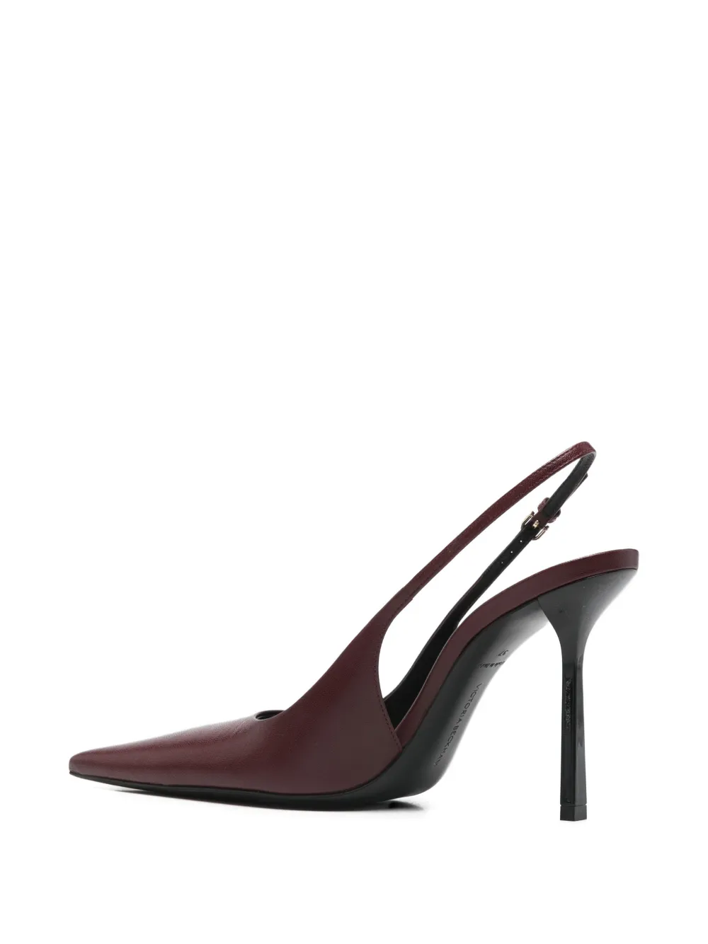 Victoria Beckham Slingback pumps met puntige neus Rood