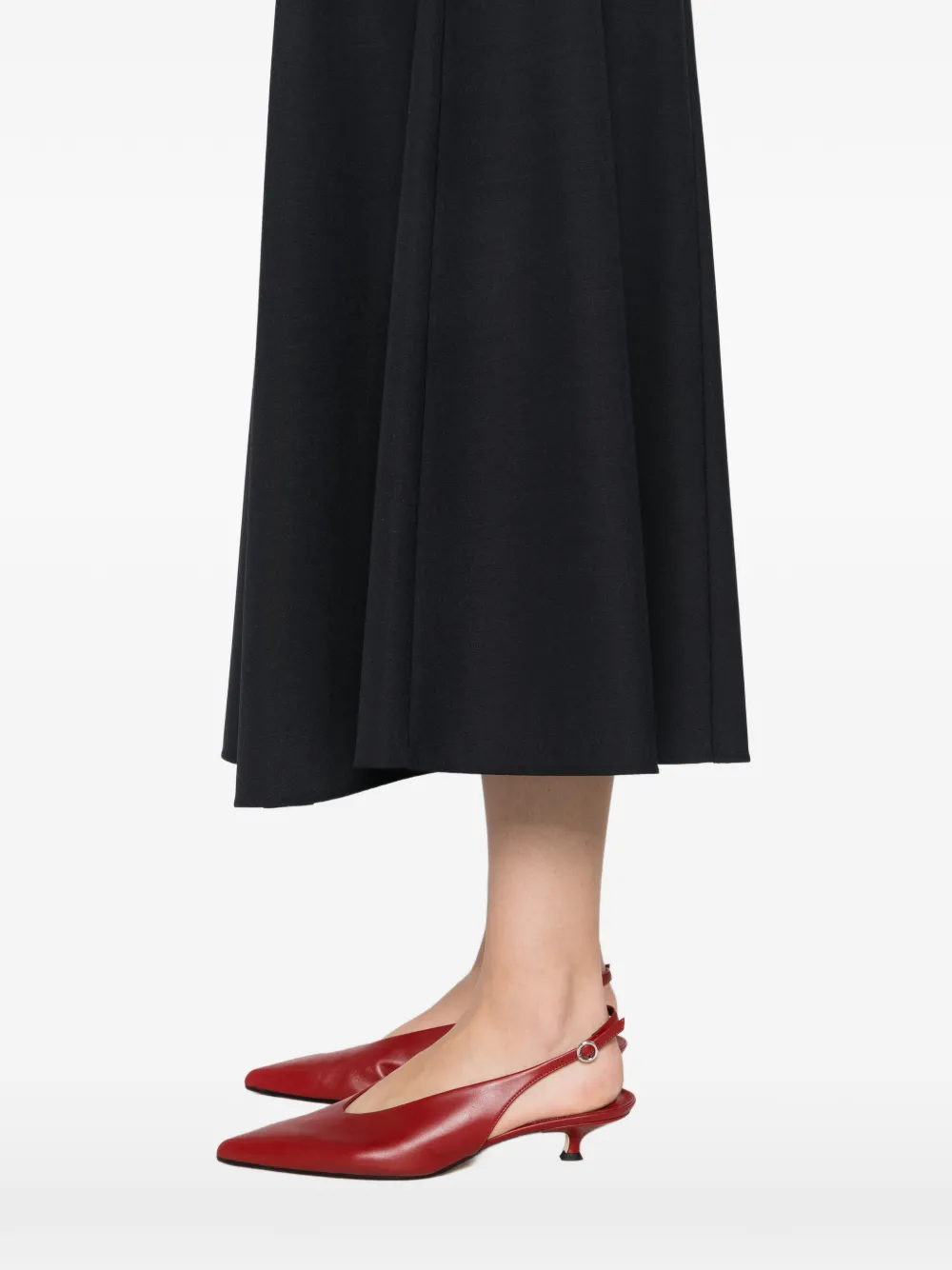 Alberta Ferretti A-lijn midi-rok met ritssluiting Blauw