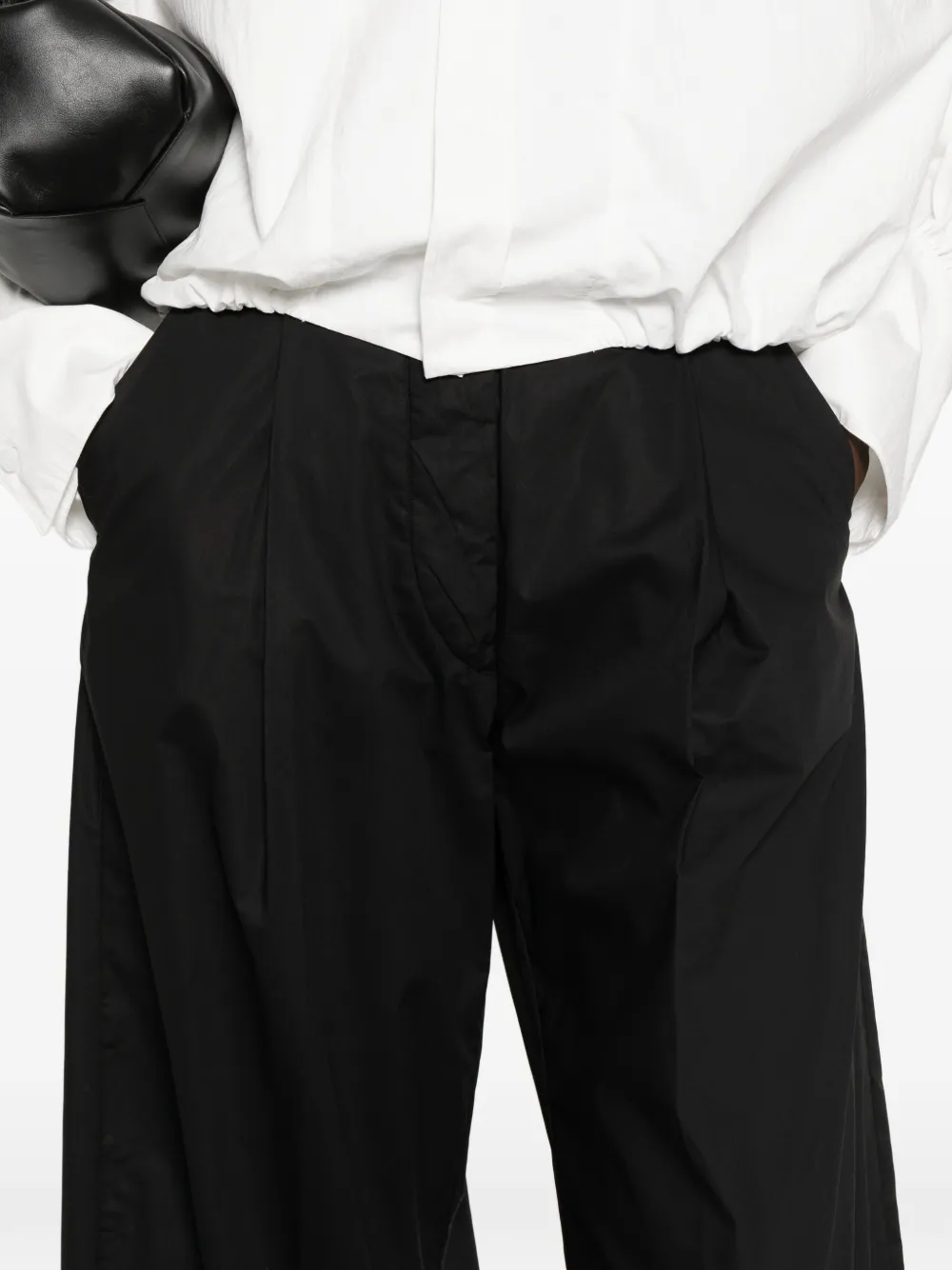 THELATEST Billie geplooide broek Zwart