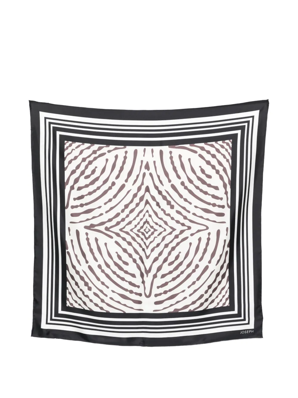 JOSEPH large Saff silk scarf - Bianco