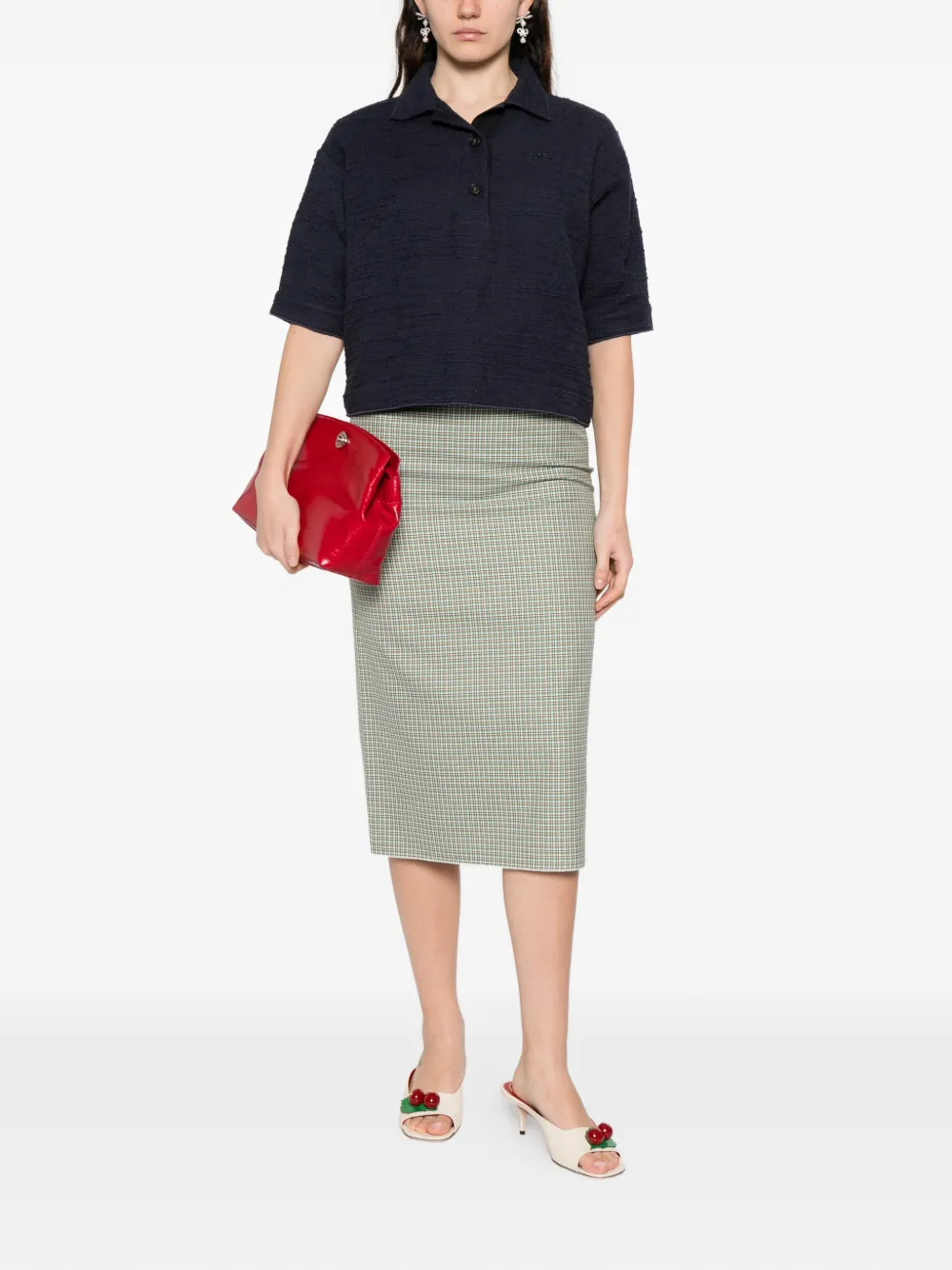  Nº21 Woven Blouse - Blue 