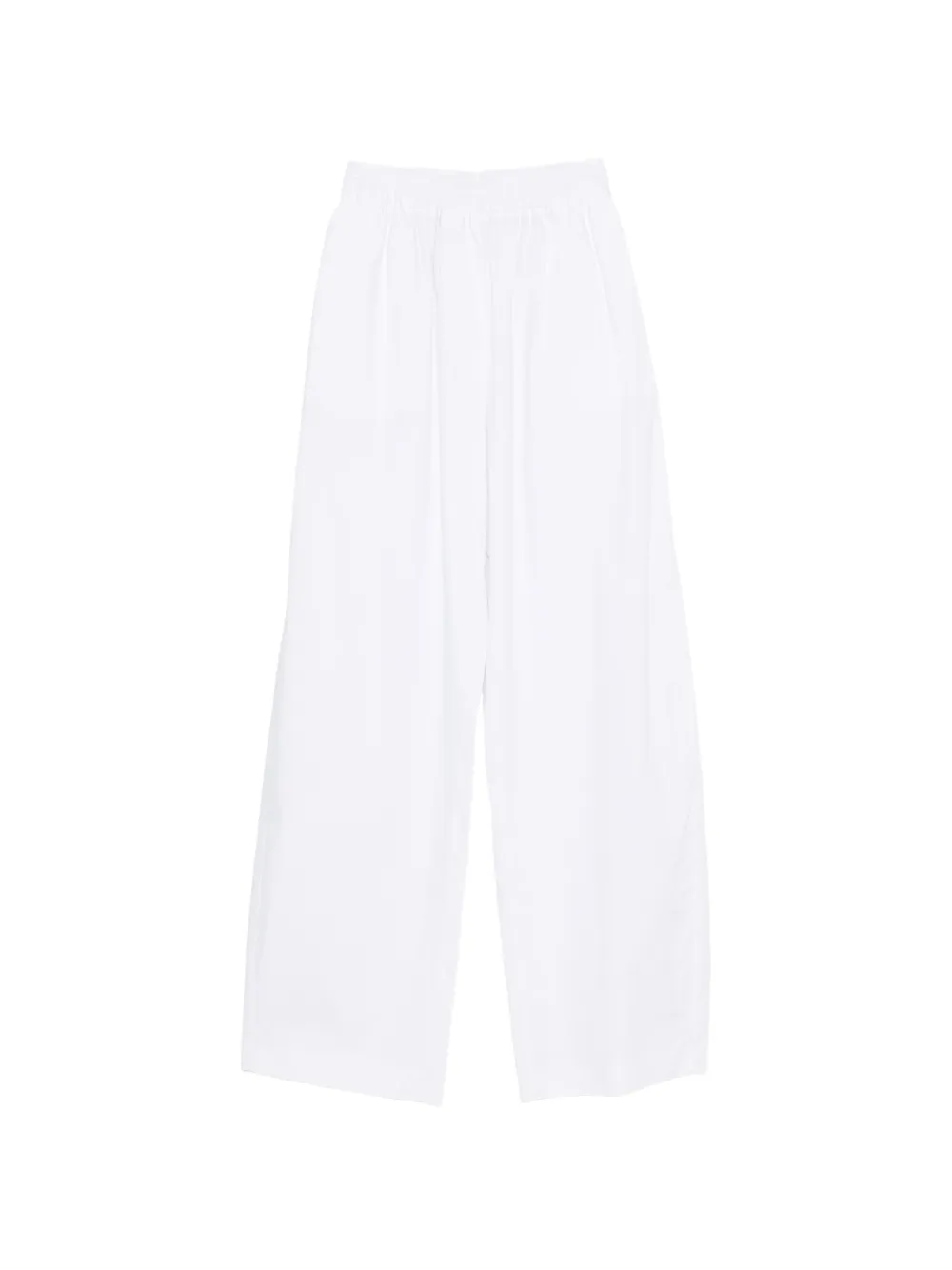 THELATEST Dora palazzo broek met elastische taille Wit