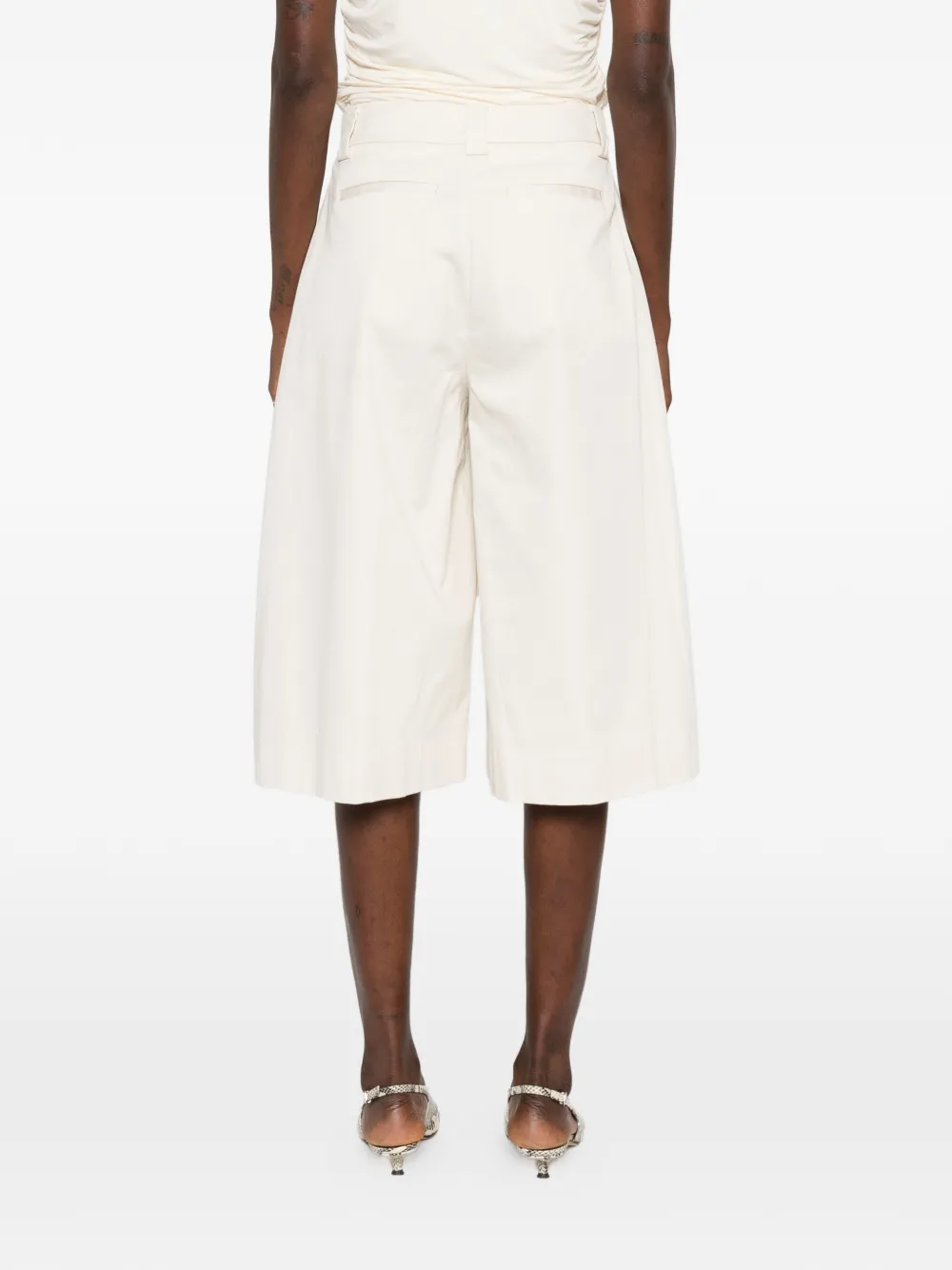 Dakota Pleated-Front Tailored Shorts