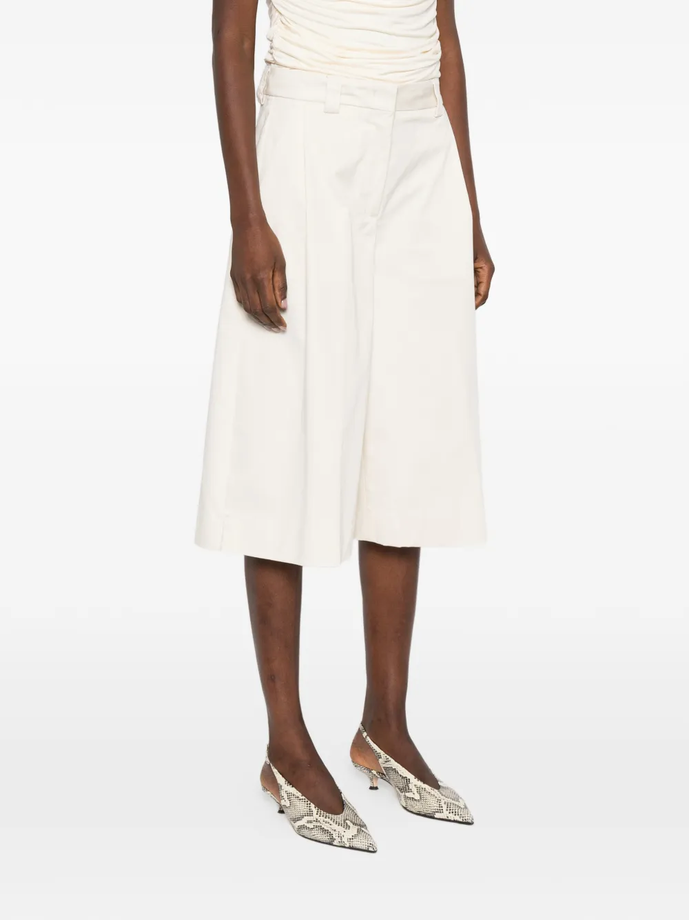 Dakota Pleated-Front Tailored Shorts