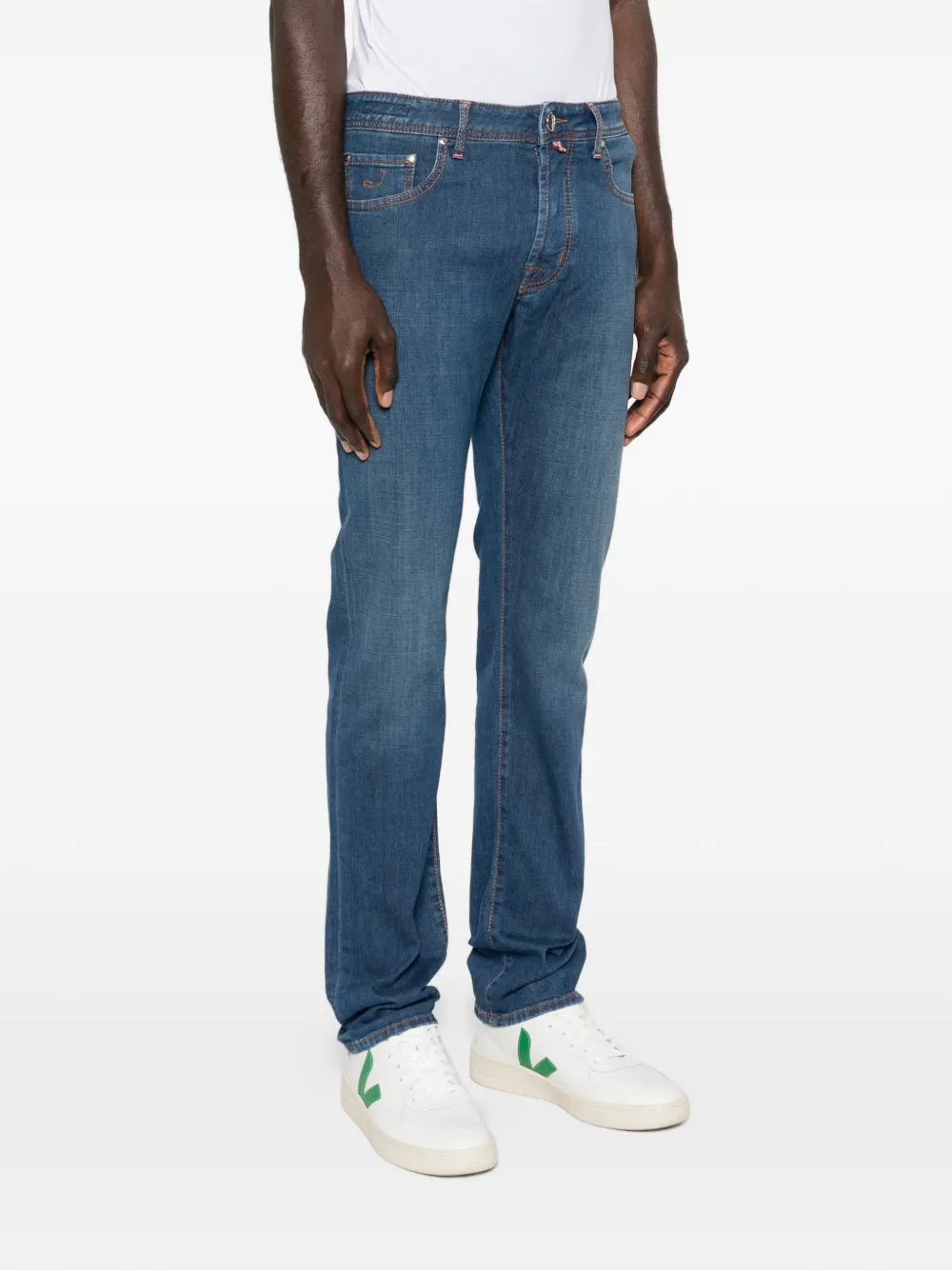 Five-Pocket Straight Denim Jeans