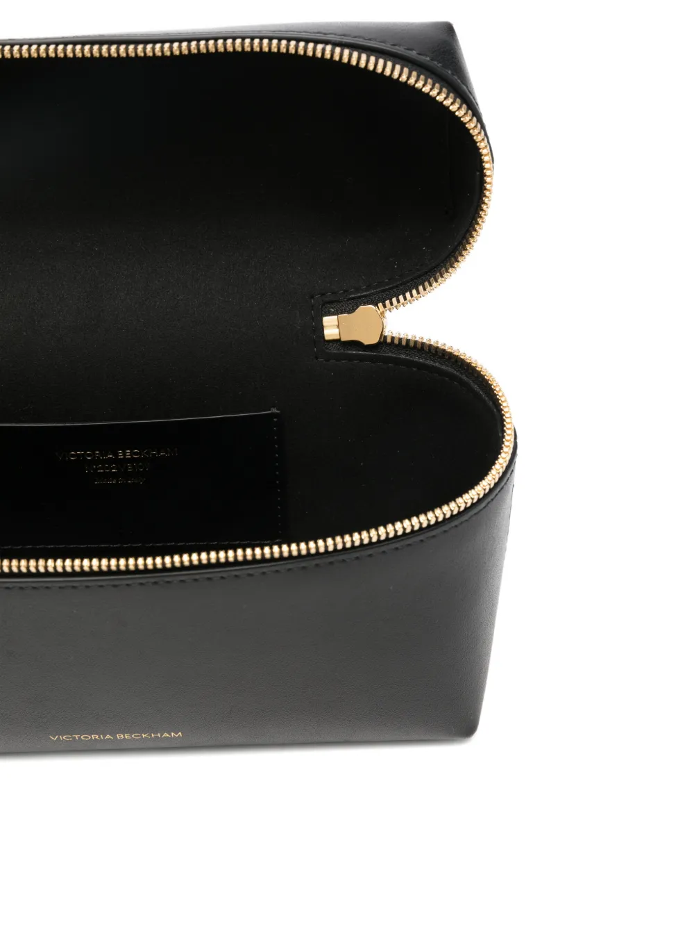 Victoria Beckham The Vanity leren kleine clutch Zwart