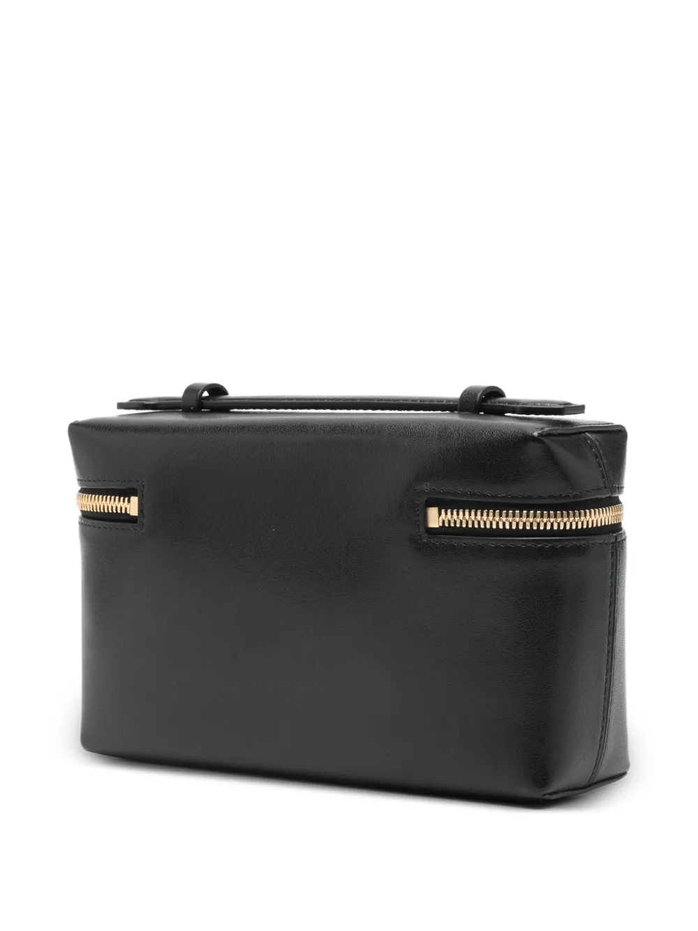 Victoria Beckham The Vanity leren kleine clutch Zwart
