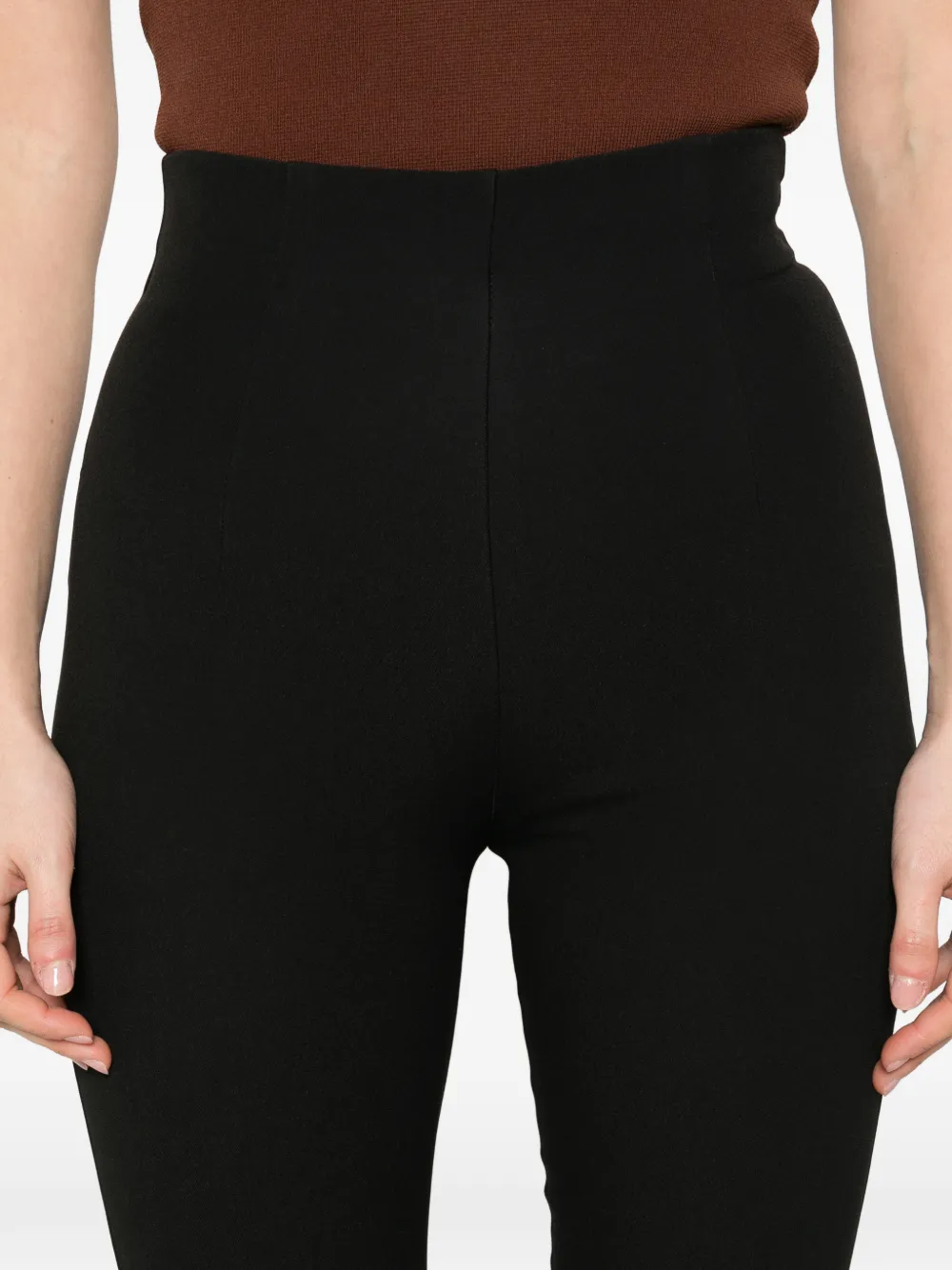 Alberta Ferretti Broek met ritssluiting Zwart