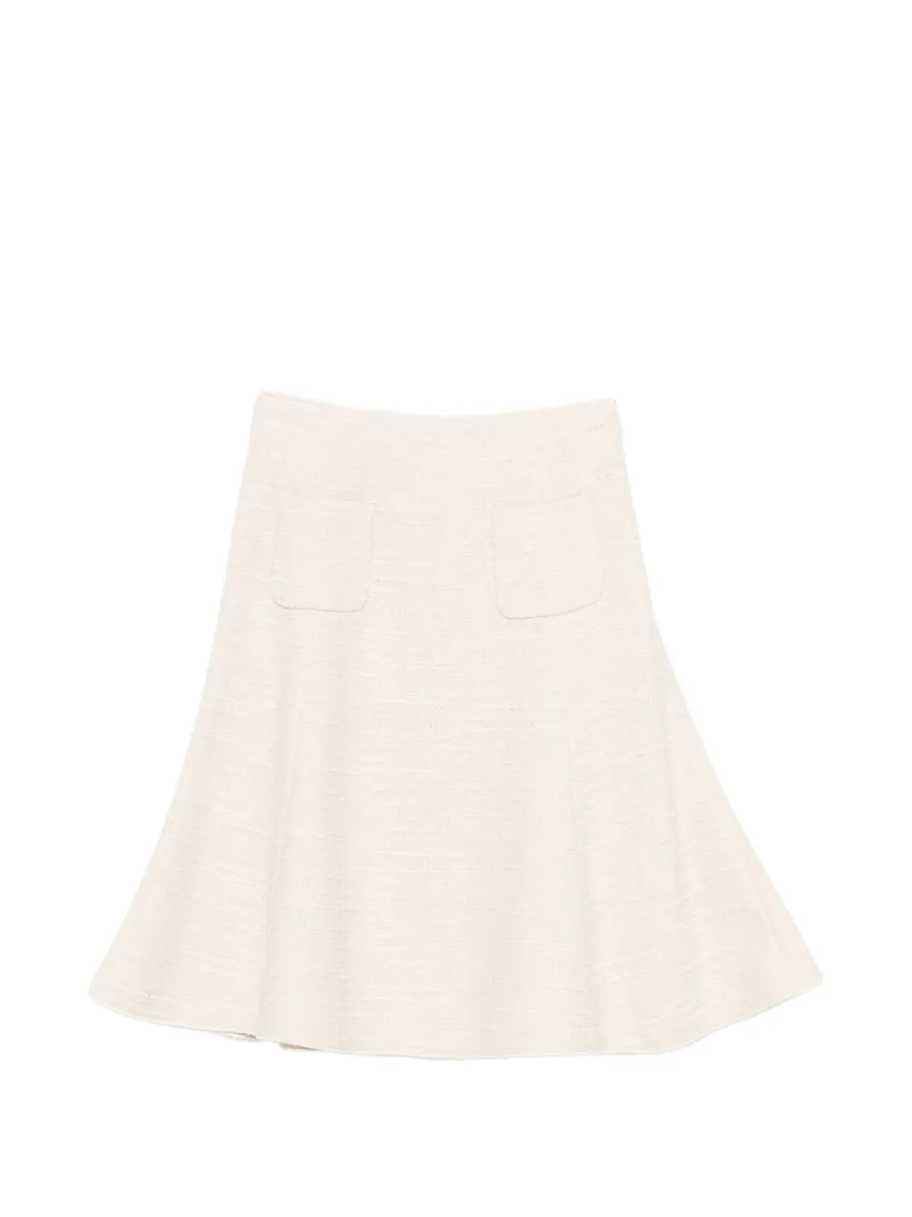 Nº21 patch pocket woven midi skirt - Toni neutri