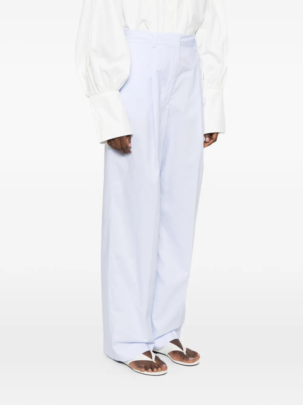  Thelatest Axel Pleat Trousers - Blue 