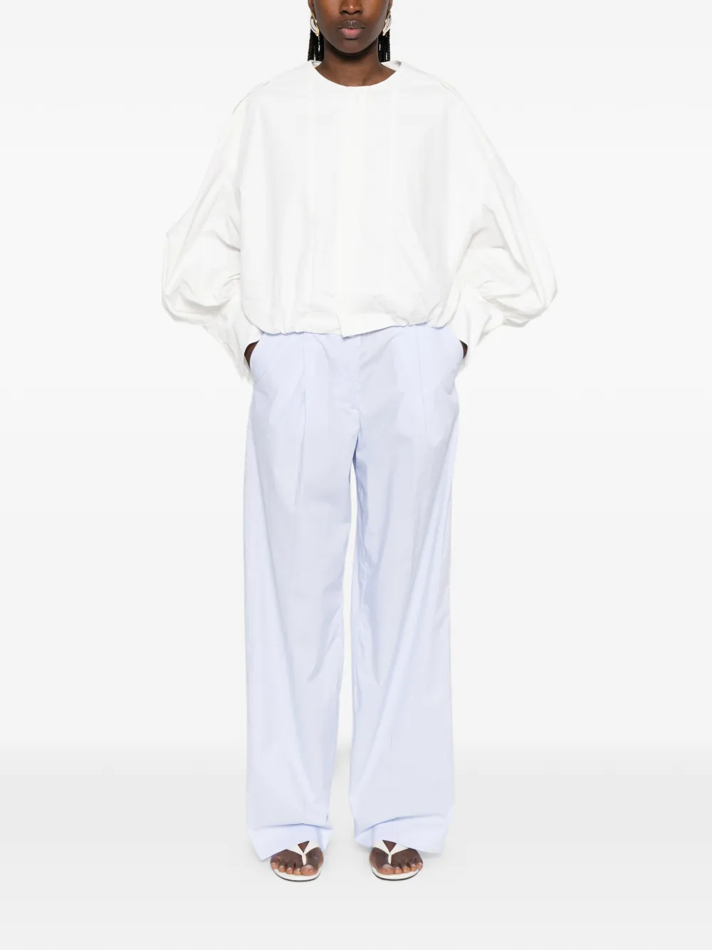  Thelatest Axel Pleat Trousers - Blue 