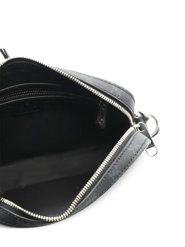 Gucci Pre-Owned 2020s GGパターン メッセンジャーバッグ | ブラック
