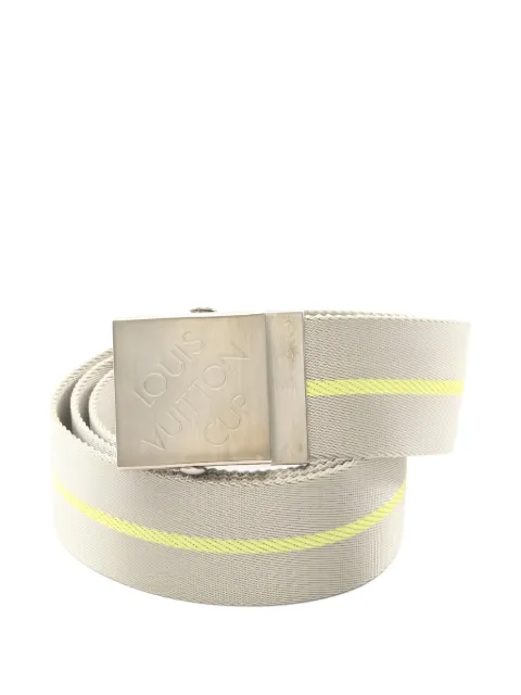 Louis Vuitton Pre-Owned 2010s cup 2003 logo-plaque belt