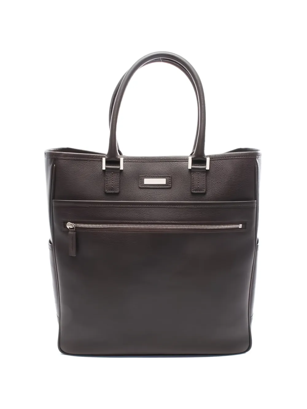 Burberry Pre-Owned 2000s leather tote bag - Marrone