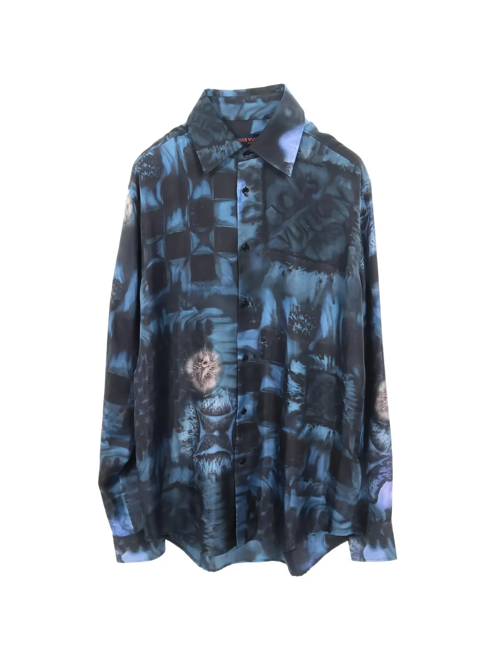 Louis Vuitton Pre-Owned 2010s Damier Salt long-sleeve shirt - Blu