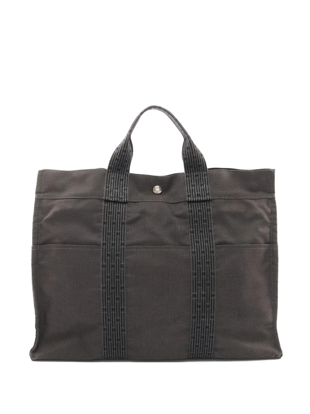 Hermès Pre-Owned canvas yale line tote bag - Grigio