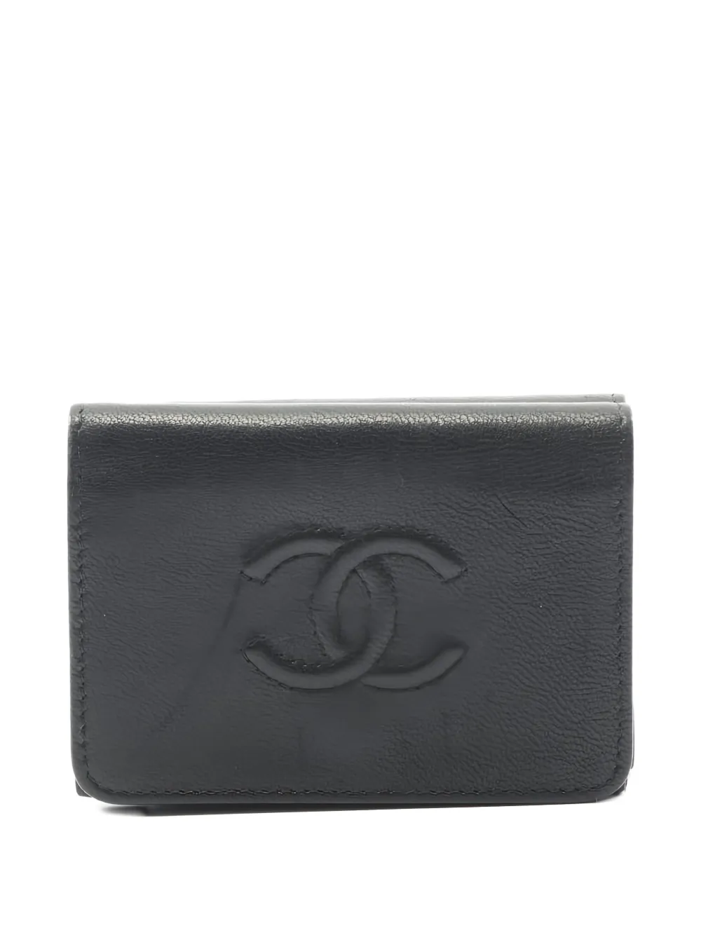 CHANEL Pre-Owned 2019 Coco Mark trifold wallet - Nero