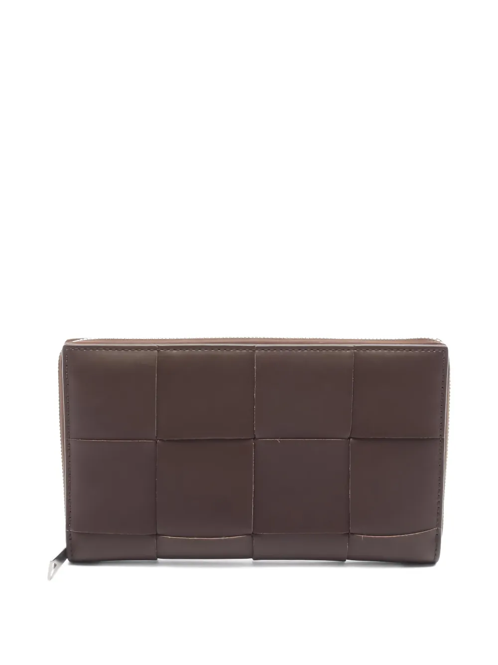 Bottega Veneta Pre-Owned 2010s Cassette woven leather wallet - Marrone