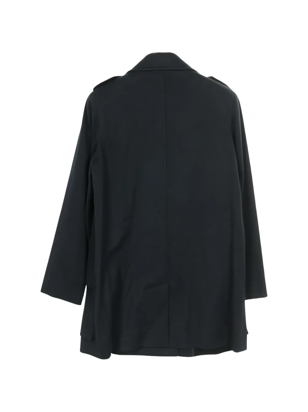 Herm&egrave;s Pre-Owned 2010s button cashmere coat - Blauw