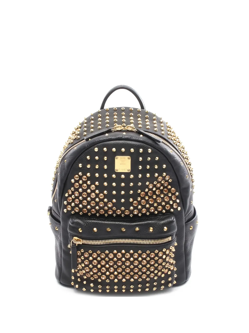 MCM MCM Pre-Owned Rucksack mit Nieten - Schwarz